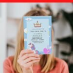 (Free Editable PDF) Twinkle Horn Unicorn Birthday Invitation Templates