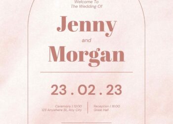 Free Editable Rose Gold Leaves Branch Wedding Invitation