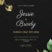 Free Editable Chalkboard Watercolor Eucalyptus Wedding Invitation