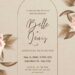 Free Editable Rustic Leaf Brown Floral Wedding Invitation