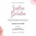 Free Editable Rose Gold Glitter Ink Splash Wedding Invitation