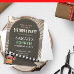 (Free Editable PDF) Wild Jungle Safari Panda Birthday Invitation Templates