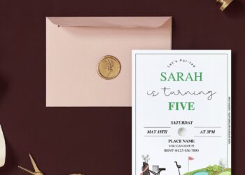 (Free Editable PDF) Fun Golf Par-Tee Birthday Invitation Templates