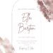Free Editable Floral Rose Gold Brush Wedding Invitation