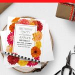 (Free Editable PDF) Vividly Beautiful Spanish Floral Birthday Invitation Templates