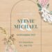 Wood Watercolor Boho Wreath Canva Wedding Invitation Templates