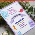 (Free Editable PDF) Colorful Under The Sea Birthday Invitation Templates
