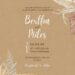 Free Editable Rustic Boho Tropical Monstera Wedding Invitation