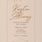 14+ Rustic Watercolor Dried Leaf Brown Canva Wedding Invitation Templates