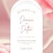 Free Editable Rose Gold Pink Roses Watercolor Wedding Invitation