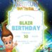 Free Editable Jimmy Neutron Boy Genius Birthday Invitation