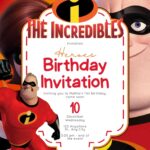 18+ The Incredibles Family Canva Birthday Invitation Templates