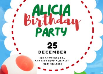 10+ Super Mario The Movie Birthday Invitation Templates Title