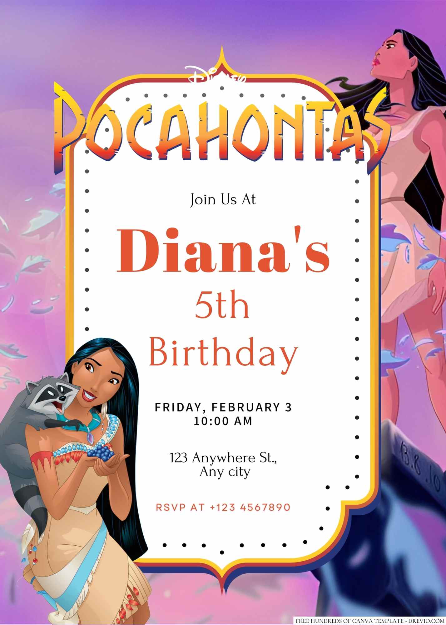 18+ FREE Pocahontas Birthday Invitation Templates + Easy Party Ideas for Kids (2026)