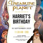 20+ Treasure Planet Canva Birthday Invitation Templates