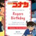 Detective Conan Birthday Invitation