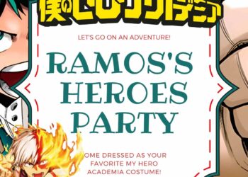 My Hero Academia Birthday Invitation