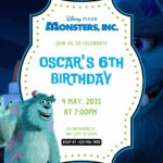 18+ Sulley Monsters Inc. Canva Birthday invitation Templates
