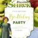 Free Editable Fiona from Shrek Birthday Invitation