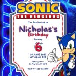 20+ Sonic the Hedgehog Canva Birthday Invitation Templates