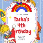 22+ Rainbow Brite Canva Birthday Invitation Templates