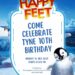 Free Editable Happy Feet Birthday Invitation