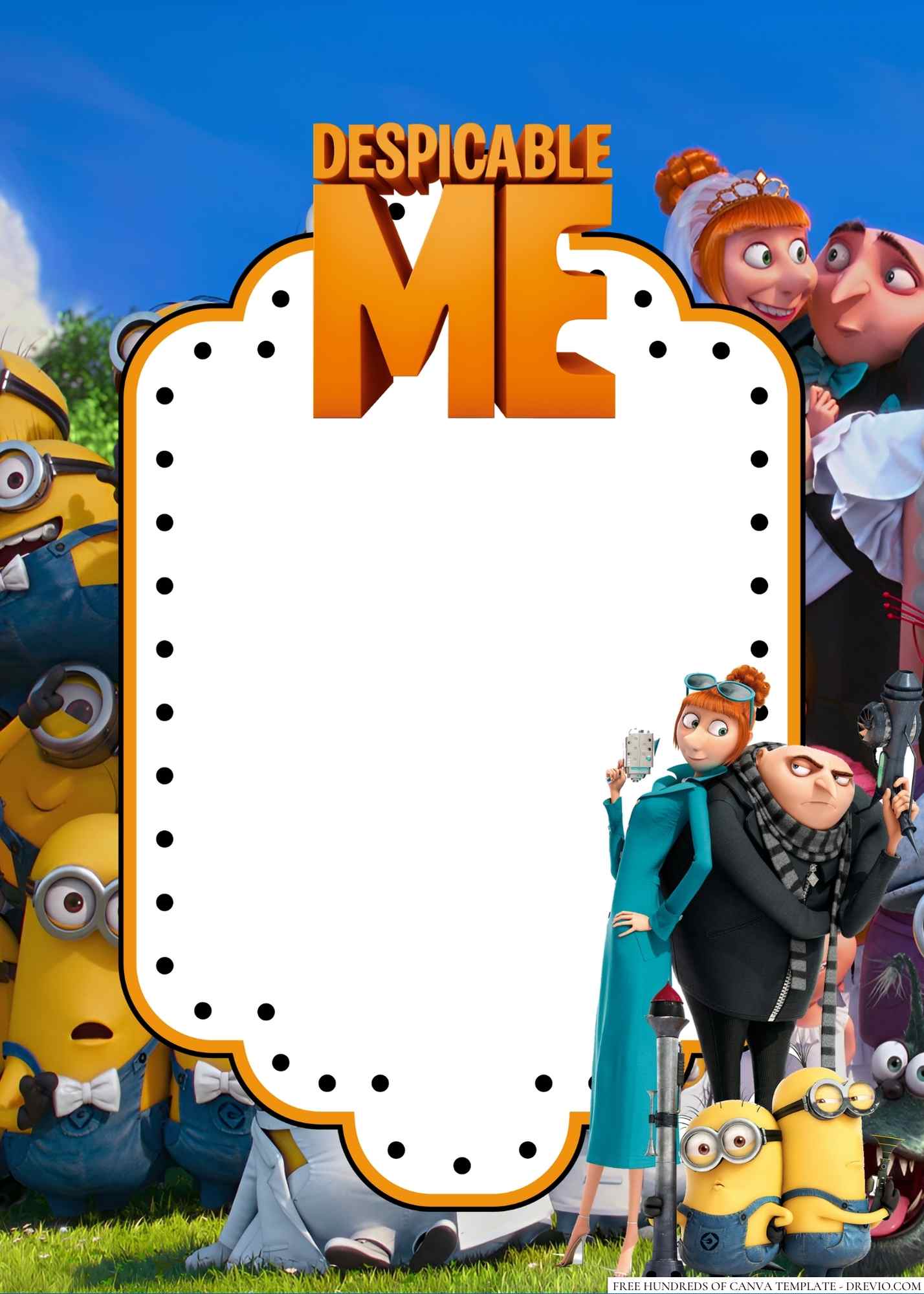 16+ Despicable Me Canva Birthday Invitation Templates