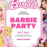 18+ Free Barbie Birthday Invitation – Updated Sexy Naughty Barbie Party Invite – 2026