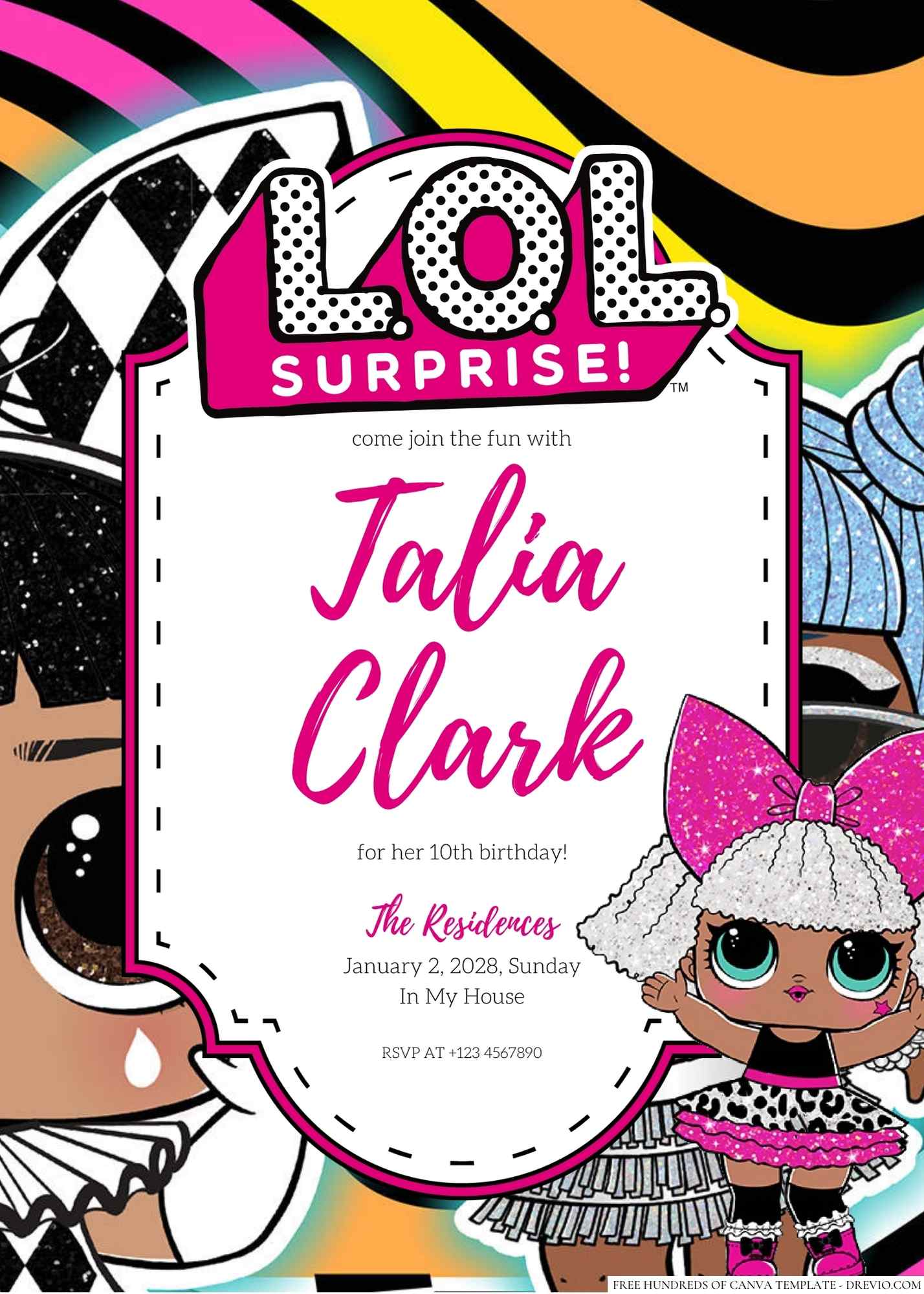 22+ L.O.L. Surprise! Canva Birthday Invitation Templates