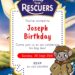 Free Editable The Rescuers Birthday Invitation