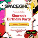 14+ Space Ghost Canva Birthday Invitation Templates