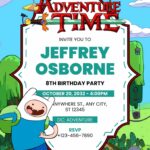 20+ Finn the Human and Jake the Dog Canva Birthday Invitation Templates