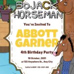 20+ BoJack Horseman Canva Birthday Invitation Templates