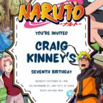 FREE 14+ Naruto Canva Birthday Invitation Templates (Update Design – 2026)