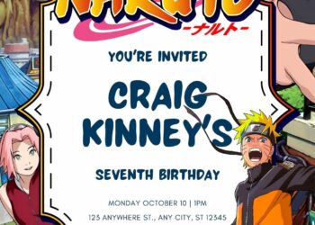 Naruto Birthday Invitation