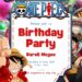 One Piece Birthday Invitation
