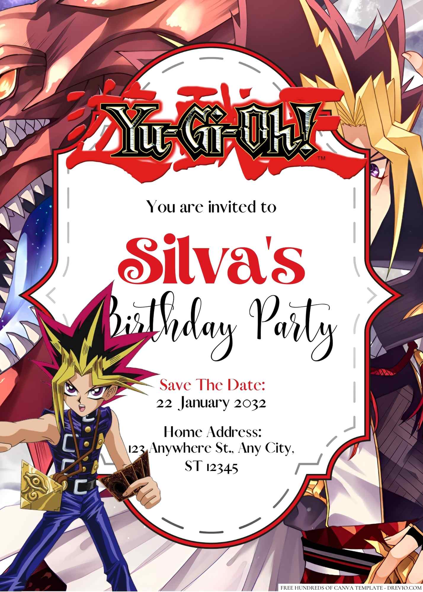yugioh birthday card Cakecery Yu Gi Oh Edible Cake Image Topper Personalized Cake Banner 1/4 Sheet : Grocery & Gourmet Food Personalised Yu-Gi-Oh Thank You Cards