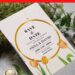 (Free Editable PDF) Soft Floral And Gold Frame Wedding Invitation Templates