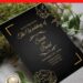 (Free Editable PDF) Classic Vintage Gold Floral Line Wedding Invitation Templates