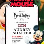 14+ FREE Mickey Mouse Canva Birthday Invitation Templates (2026 Updated)