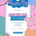 Free Editable Peppa Pig Birthday Invitation