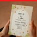 (Free Editable PDF) Natural Elegance Autumn Wedding Invitation Templates E