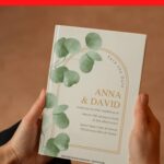 (Free Editable PDF) Classic & Timeless Greenery Wedding Invitation Templates