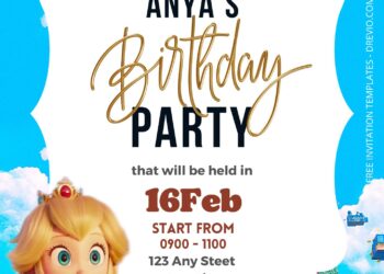 8+ Super Mario Castle Birthday Invitation Templates Title
