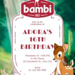18+ FREE Bambi Birthday Invitation Canva Templates & Party Activities (2026 Update)