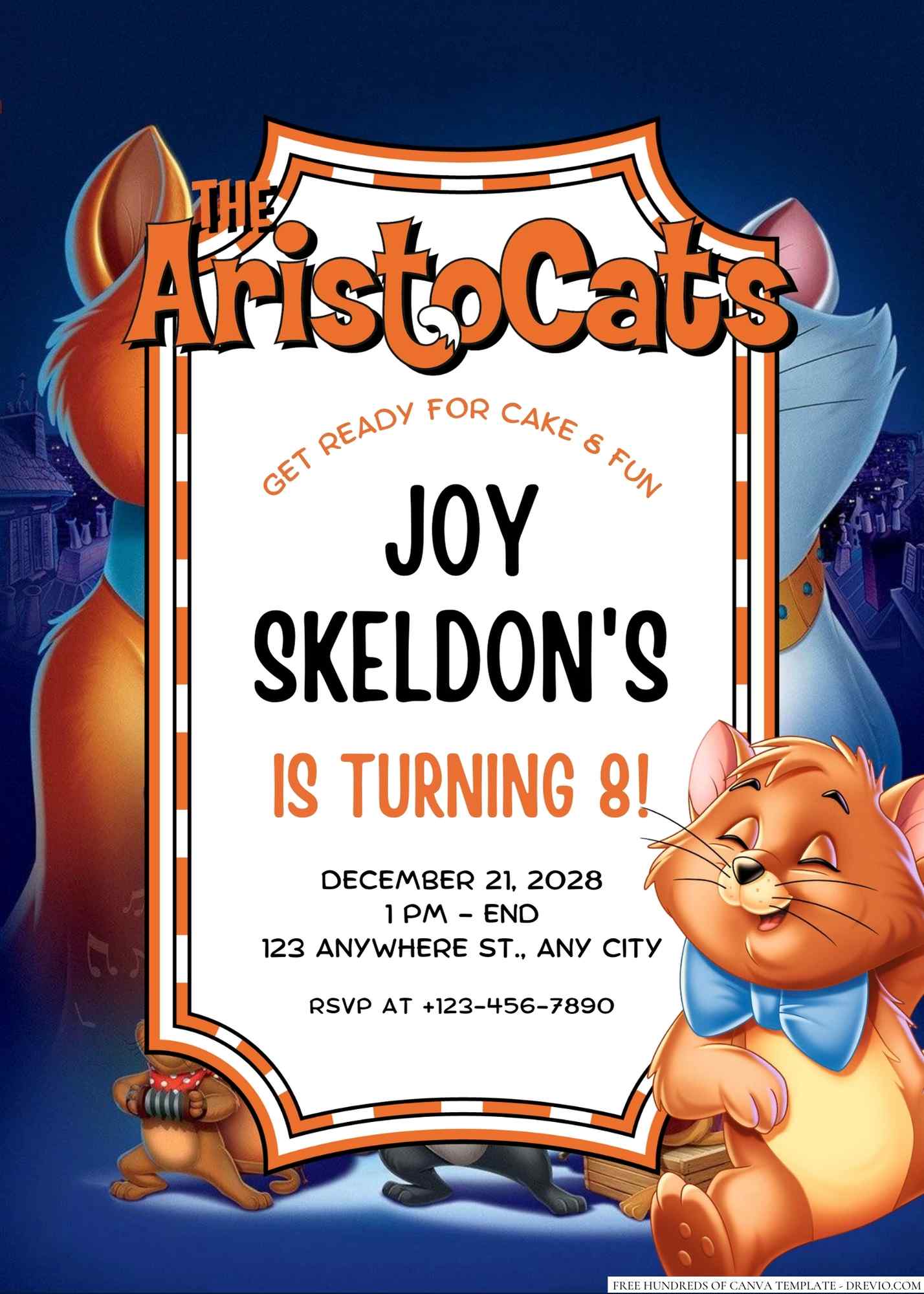 18+ The Aristocats Canva Birthday Invitation Templates