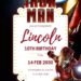 Free Editable Iron Man Birthday Invitation