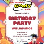 20+ A Goofy Movie Canva Birthday Invitation Templates