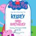 Free Editable Peppa Pig Birthday Invitation