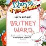 18+ Pinky & the Brain (Animaniacs) Canva Birthday Invitation Templates